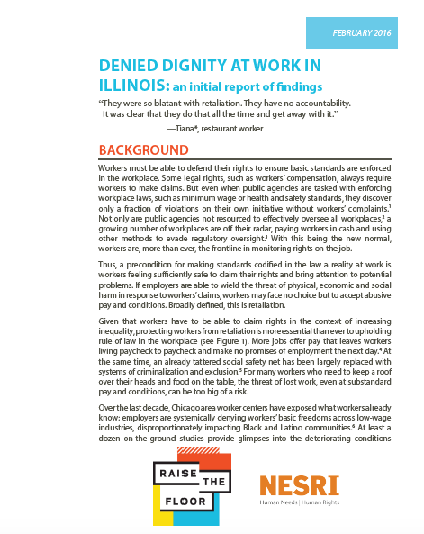 denied dignity at work cover